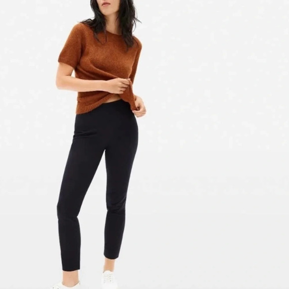 Everlane The Side Zip Pants Black High Rise Tapered Ankle Business 2 Women’s - Picture 14 of 14